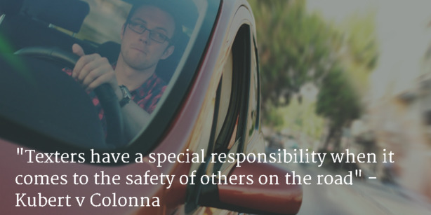 Responsibility of texters and drivers