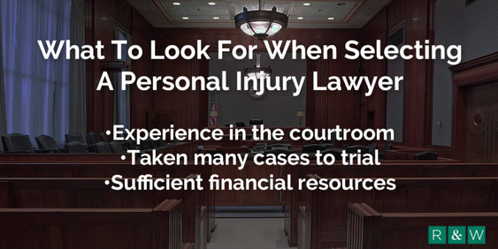 Selecting A Personal Injury Lawyer