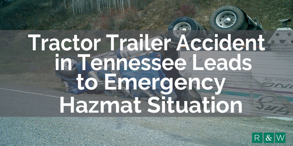 Tractor Trailer Accident Emergency Hazmat