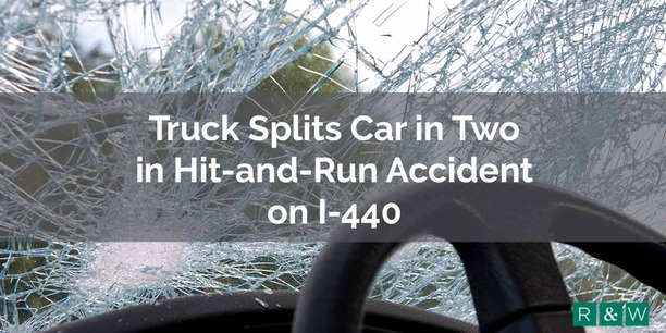 Truck Splits Car in Two in Hit-and-Run on I-440