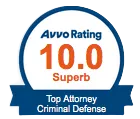 Avvo rating Criminal Defense