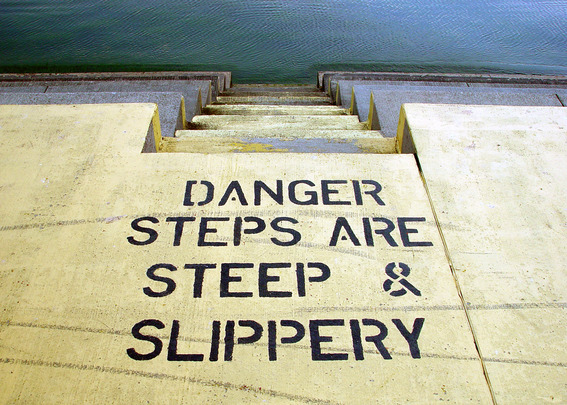 slip and fall stairs